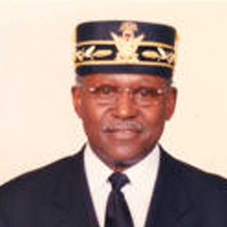 Portrait of G.I.G. Aaron E. Ray 33°, Illustrious 1st Lt. Commander, Bezaleel Consistory No. 15