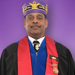 Portrait of S.G.I.G. Lonnie Jones II 33°, Illustrious Assistant Grand Secretary, King Solomon Consistory No. 20